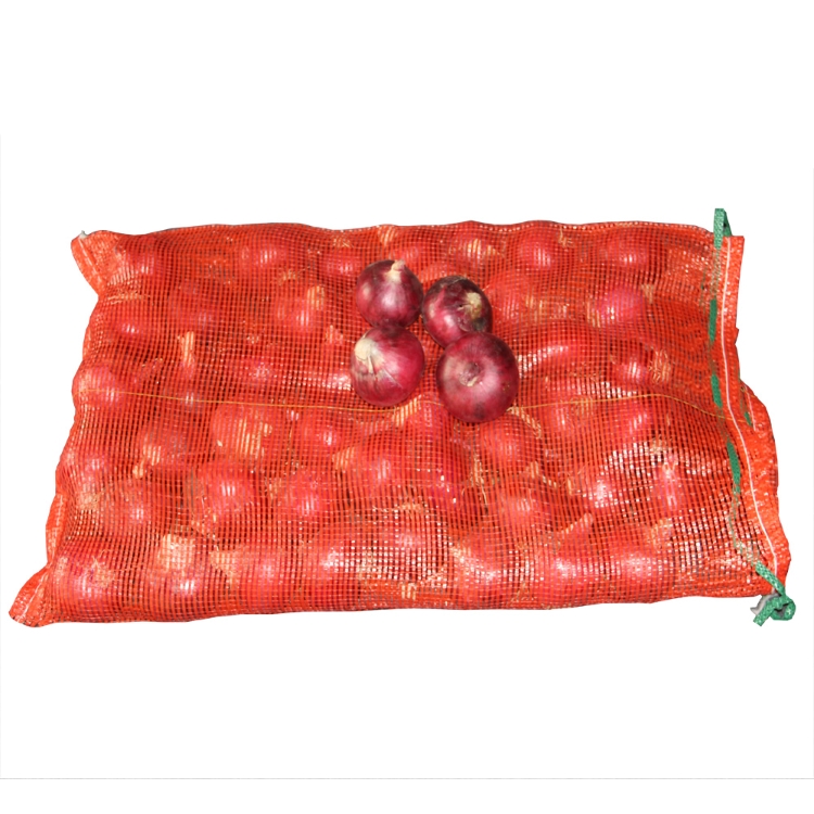 Sac en mailles PP leno, transparent et robuste, 10kg 20kg 25kg, pour fruits et légumes