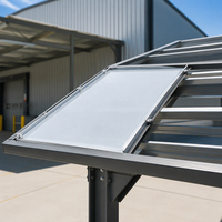Tôle de toiture en polycarbonate résistante à la grêle, panneau PC massif à double paroi pour abri de voiture et entrepôt