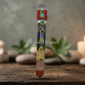 Obelisco de Cristal con Chakras, Péndulo Tallado y Pulido, Varita de Piedra Semipreciosa, Decoración para el Hogar, Herramienta de Feng Shui - Product Image 3