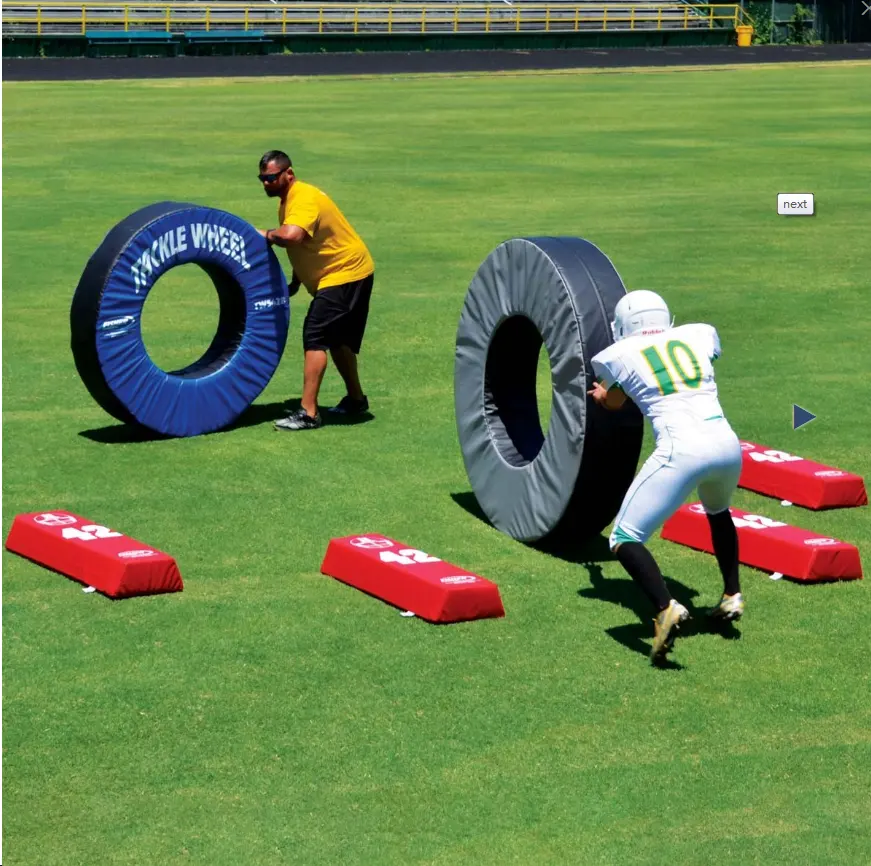Half Round Football Rugby training equipment cylindrical mat protection