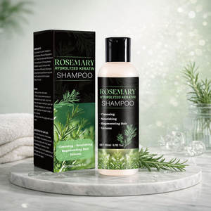 Champú de Queratina Hidrolizada de Romero 200ml, Limpieza Profunda y Reparación del Cabello, Envase Neutral - Product Image 1