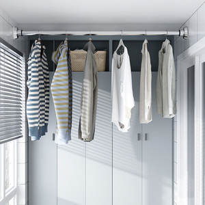 ราวแขวนผ้าม่านแบบหนาสำหรับใช้ในบ้านราวแขวนผ้าทำจากสแตนเลสราวแขวนผ้าในห้องน้ำแบบ CXT476 - Product Image 4