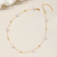 Ensemble de bijoux en alliage imitation perles pour femme, collier double rang et boucles d'oreilles, idéal pour mariage et fête, vente en gros, offre spéciale