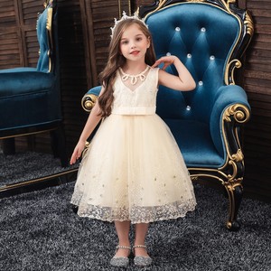 Robe de soirée fille en dentelle de Style occidental pour 5 ans robe de <span class=keywords><strong>demoiselle</strong></span> d'honneur pour enfants <span class=keywords><strong>Champagne</strong></span> conception d - Product Image 1