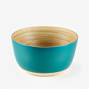 Vente en gros de vaisselle bol en bambou ovale légère avec kit d'ustensiles au design enroulé/filé pour le stockage des aliments vaisselle de restaurant - Product Image 1