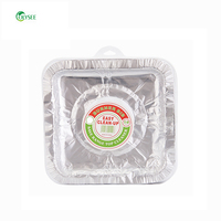 Revêtement de bavoir en aluminium, rouleau de cuisine jetable, pièces, carré, adapté aux fourneaux
