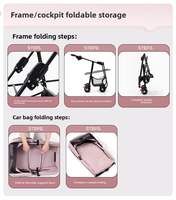 Nouveau chariot pliable en métal 2026 personnalisé pour chats et chiens, sac de voyage extérieur pour animaux de compagnie, panier séparable