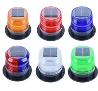 Solarbetriebene Magnetische Verkehrswarnleuchte, Auto-Dach Bernsteinfarbenes LED Blinklicht mit Drehfunktion