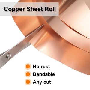 QUARKZMAN Lot de 2 rouleaux de feuilles de cuivre non allié, épaisseur 0,2 mm, 99,95 % pur, bobine étanche pour électronique de construction et bricolage (0,4 pouce x 3,28) - Product Image 4