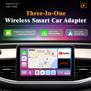 PhoebusLink Carplay AI Box Dispositivo inalámbrico portátil 1 año Compatible con YouTube Netflix Todas las aplicaciones de transmisión <span class=keywords><strong>para</strong></span> Apple <span class=keywords><strong>Android</strong></span> <span class=keywords><strong>Auto</strong></span> <span class=keywords><strong>Go</strong></span> - Product Image 2