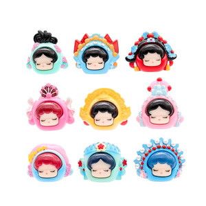 Venta al por mayor miniatura estilo antiguo Beijing <span class=keywords><strong>Opera</strong></span> Girl resina artesanía hogar ornamento accesorios resina encantos para Decoración - Product Image 5