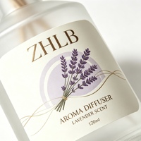 Rouleau d'étiquettes autocollantes personnalisées pour diffuseur de parfum, flacon pulvérisateur, pot cosmétique, autocollant avec logo privé