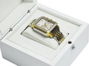 Meilleures ventes, marque privée, plaque d'or jaune, pierres CZ, <span class=keywords><strong>bracelet</strong></span> en acier inoxydable, Index diamant, montres de mode pour femmes - Product Image 6