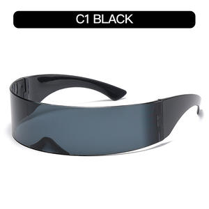 Cyberpunk kacamata desainer 2024, kacamata hitam terintegrasi futuristis untuk pria dan wanita - Product Image 4