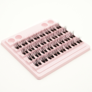 Kit de pestañas de racimo de alta calidad personalizado hecho <span class=keywords><strong>a</strong></span> mano <span class=keywords><strong>D</strong></span> Curl pestañas individuales Natural suave Faux Mink DIY pestañas de racimo - Product Image 3