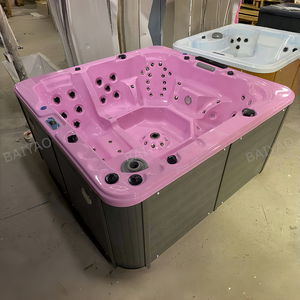 Al Aire Libre Jakuzi Balboa Spa 5 personas piscina acrílico Whirlpool bañera inflable independiente suelo Sexy familia Spa bañera - Product Image 2