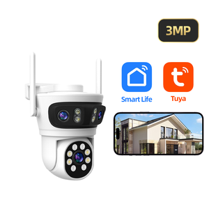 Cámara <span class=keywords><strong>WiFi</strong></span> 6K con 3 Lentes y 3 Pantallas, Cámara PTZ con Conexión <span class=keywords><strong>WiFi</strong></span>+BLE, Seguimiento Automático <span class=keywords><strong>de</strong></span> Personas con IA, Detección <span class=keywords><strong>de</strong></span> Movimiento, Cámara <span class=keywords><strong>de</strong></span> <span class=keywords><strong>Seguridad</strong></span> CCTV para Exteriores - Product Image 1