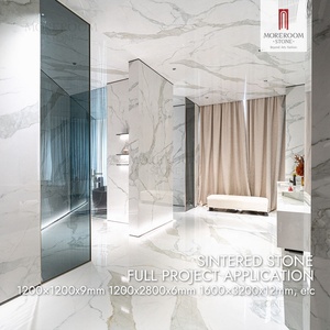 Dalles de porcelaine grand format extra large <span class=keywords><strong>en</strong></span> pierre frittée 1200x1200 à 1600x3200 mm pour sols, murs et façades, imitation marbre artificiel - Product Image 5