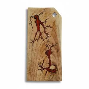 Tabla de cortar grande de madera de acacia de calidad de exportación con mango, superficie resistente para cortar carne, pan y verduras, disponible para la venta. - Product Image 2