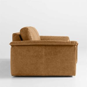 Juego de Sofás de Cuero Genuino Moderno y de Lujo, Muebles para Sala de Estar, Sofá de Cuero Tapizado Cómodo de 3 Plazas - Product Image 4