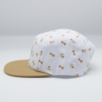 Casquette de camp en coton à impression numérique 5 panneaux de taille multiple personnalisée chapeau de coureur pour enfants chapeau de camping-car respirant pour enfants homme