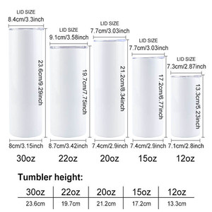 Vente en gros 20 <span class=keywords><strong>Oz</strong></span> double paroi en acier inoxydable transfert thermique gobelets de sublimation avec logo - Product Image 2