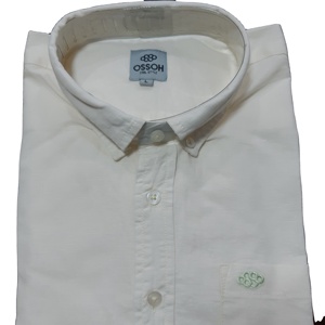 Chemise d'hiver décontractée pour homme en lin/coton à col montant et manches longues - Respirante et écologique - Product Image 1
