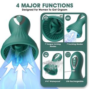 مصاصة حلمة للنساء لسان لعق مهبل هزاز هزاز هزاز للأزواج - Product Image 4