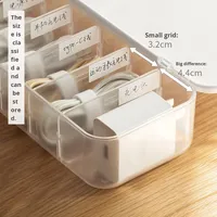 Boîte de rangement pour câbles LANZYLO en plastique, type sur pied, pour bureau, avec gestion des prises d'alimentation et des chargeurs de téléphone portable