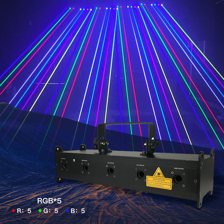 Knight Portable 5 Beam Full Color Dmx Mini Laser bar Light Show for Disco Dj Stage Night Club