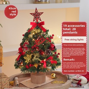 Nuovo esclusivo piccolo albero di natale in stile ornamenti per la casa Desktop alla moda fai da te pacchetto decorazioni arco