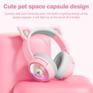 Auriculares Inalámbricos para Juegos <span class=keywords><strong>ONIKUMA</strong></span> B5 RGB con Orejas de Gato, Auriculares para Juegos de Tres Modos, Auriculares Profesionales para Deportes Electrónicos - Product Image 4
