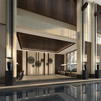 Conception d'hôtel 5 étoiles de luxe sur mesure, planification d'espace architecturale pour clients mondiaux, solutions internationales d'hôtellerie