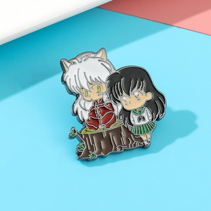 Precio de fábrica <span class=keywords><strong>Inuyasha</strong></span> Higurashi <span class=keywords><strong>Kagome</strong></span> combinación alfileres personalizados Logotipo de Metal insignias Anime Cosplay aleación esmalte Pin fabricantes - Product Image 3