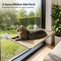 Lit pour chat moderne et luxueux avec cadre en bois pour une utilisation en extérieur, lit pour chat, chaise longue pour chat, lit pour chat en bois, lit pour chat de fenêtre