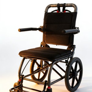Fauteuil roulant pliant manuel léger et portable pour personnes âgées, aide à la mobilité, en acier au carbone - Product Image 1