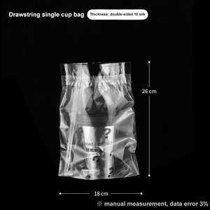 Biểu Tượng Tùy Chỉnh Cup Nhựa Takeaway Túi Bong Bóng Trà Cup Bao Bì Nhựa Cà Phê Nước Giải Khát Tàu Sân Bay Túi Nước Giải Khát Takeout Túi Nhựa - Product Image 4