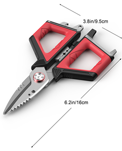 Pullther kéo câu cá 6.3inch kéo câu cá cho dây bện dây câu máy cắt răng cưa lưỡi đa chức năng - Product Image 4