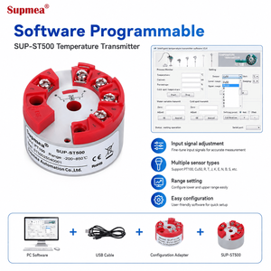 Mini capteur de température industriel <span class=keywords><strong>multipoint</strong></span> RS485 Modbus, transmetteur de température haute précision avec compensation de jonction froide - Product Image 2