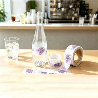 Rouleau de film rétractable en PVC de haute qualité et durable, 0,03-0,05 mm, pour l'emballage des boissons