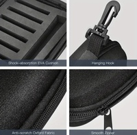 Boîte de 16 pièces Ensemble de leurres de pêche de haute qualité Ensemble de leurres en métal avec clignotant et sac de transport pour brochet, sandre, perche et truite