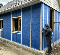 Membrane respirante imperméable, film respirant imperméable pour l'isolation des murs extérieurs et des toits