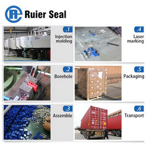 REL001プラスチック製南京錠セキュリティシール1回使用ロック貨物コンテナ - Product Image 5