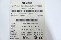Variador de Frecuencia MC 6SE70226TC51Z Masterdrives Serie MC, PLC de Control de Movimiento