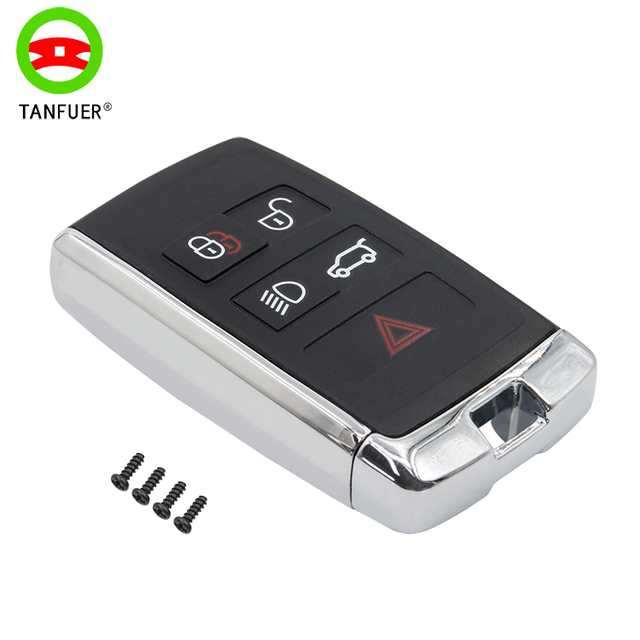 Auto Accessories Blank Case Without Chip 5 Button Modification Smart Remote Car Key Shell for Land Rover