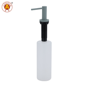 Distributeur de savon liquide de luxe en acier inoxydable gris-bleu 500 ml pour évier de cuisine, <span class=keywords><strong>pompe</strong></span> de lavage de <span class=keywords><strong>vaisselle</strong></span> en métal - Product Image 1