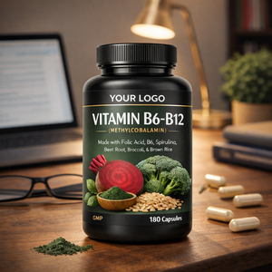 Doğurganlık ve Bağışıklık Desteği için <span class=keywords><strong>Vitamin</strong></span> B6 <span class=keywords><strong>B12</strong></span> Folik Asit Kapsülleri Yetişkinler için Folik Asit Sağlık Takviyesi - Product Image 3