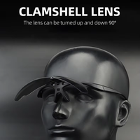 Demi-monture en plastique PC ultra-légère de camouflage tactique avec emballage pour l'équitation, le tir, les lunettes de sécurité tactiques