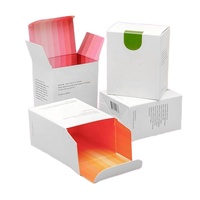 Boîte en carton gris pliable personnalisée avec logo, pour l'emballage du thé, avec impression estampée, pour l'expédition mondiale