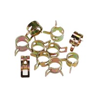 Ensemble de 60 colliers de serrage à ressort en acier, zinc, tailles 6-10 mm, colliers de serrage pour tuyaux de carburant, d'eau, de voiture, de camion, kit de clips de fixation